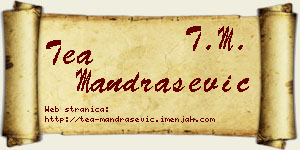 Tea Mandrašević vizit kartica